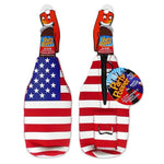 Load image into Gallery viewer, American Flag Bottle Koozie With Bottle Opener
