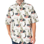 Load image into Gallery viewer, Men&#39;s Iwo Jima 100% Cotton Button-down Shirt
