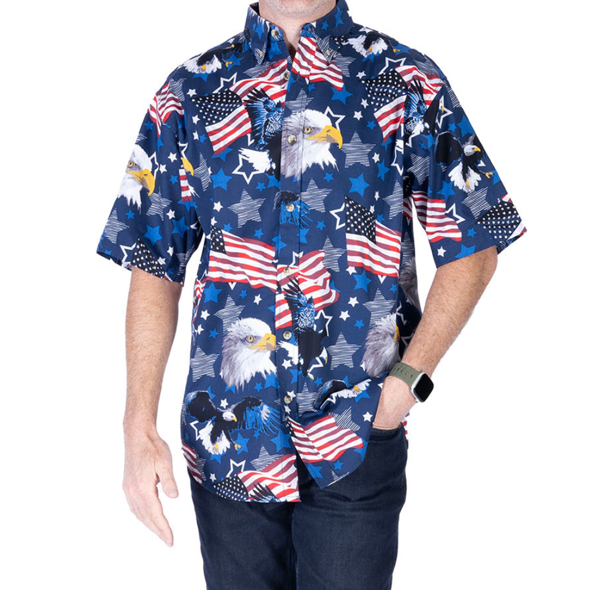 Men's Freedom Flight Button Up