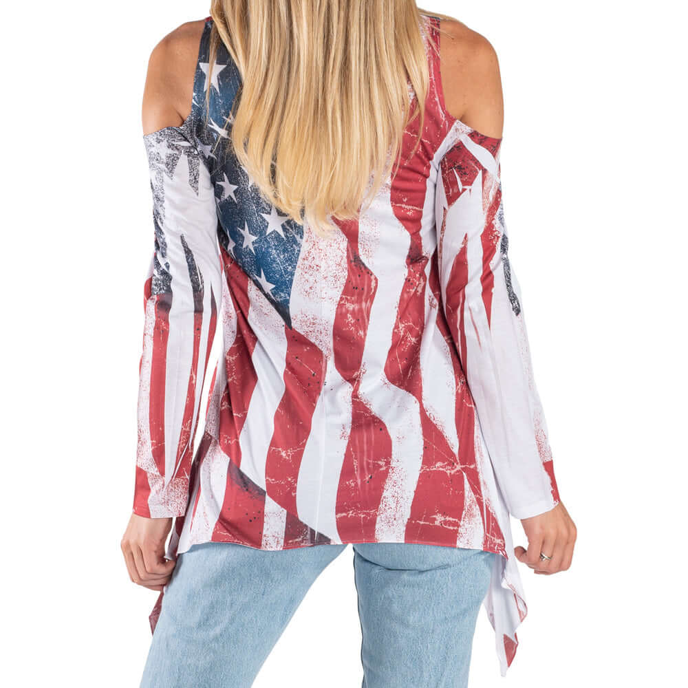 Women's Made in USA Cold Shoulder Tunic