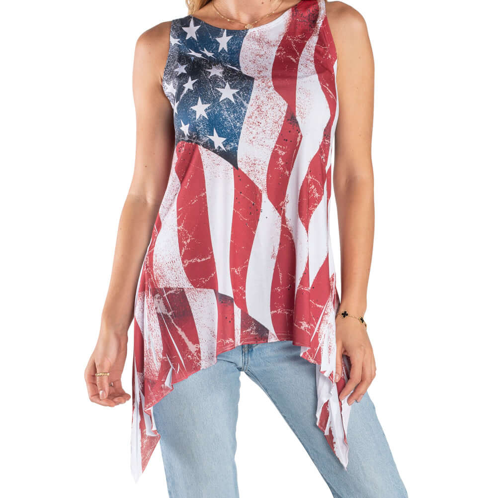 Womens Patriotic American Flag Tank Tops – The Flag Shirt