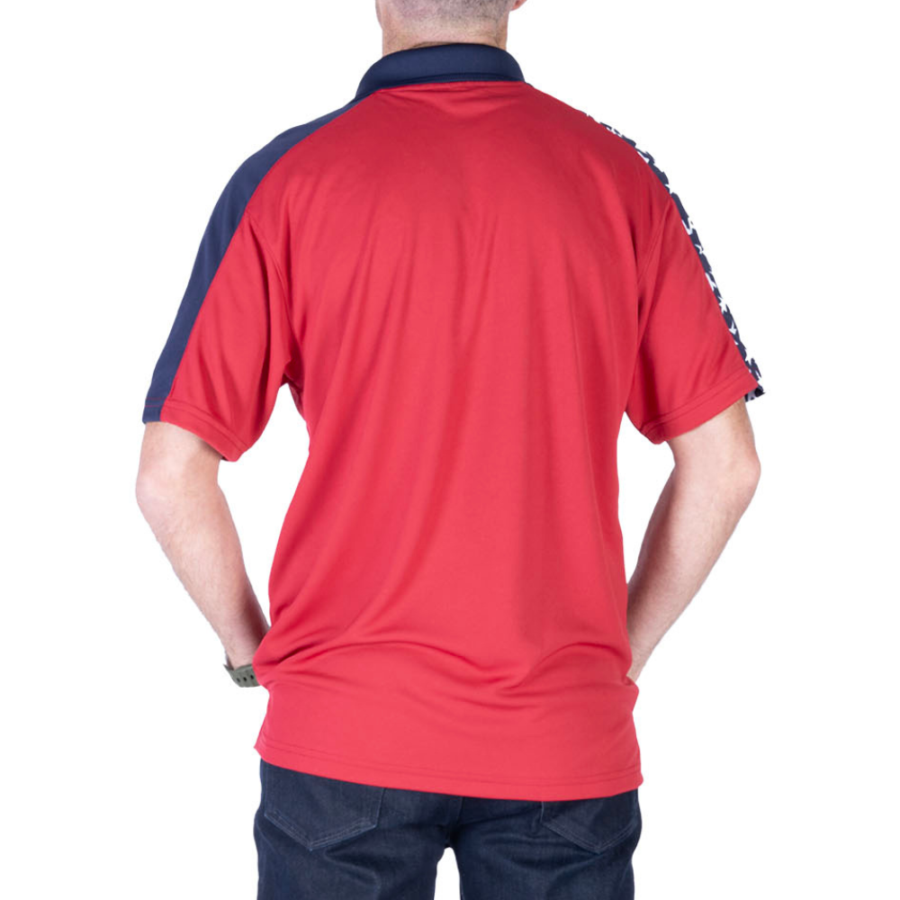 Men's Made in USA Patriotic Tech Polo Shirt