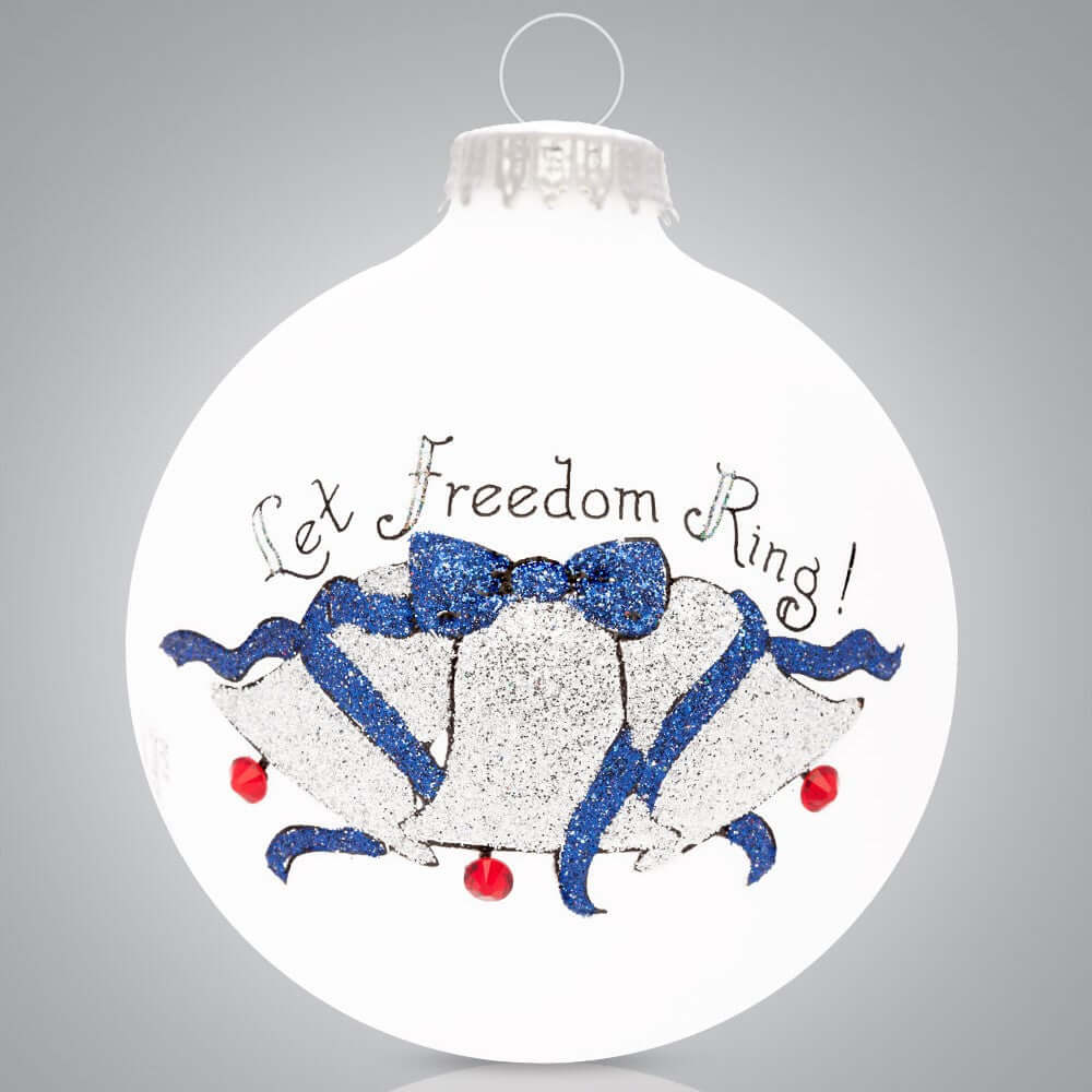 Made in USA Hand Painted Glass Ornament