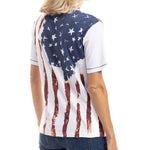 Load image into Gallery viewer, Women&#39;s Old Glory V-Neck T-Shirt
