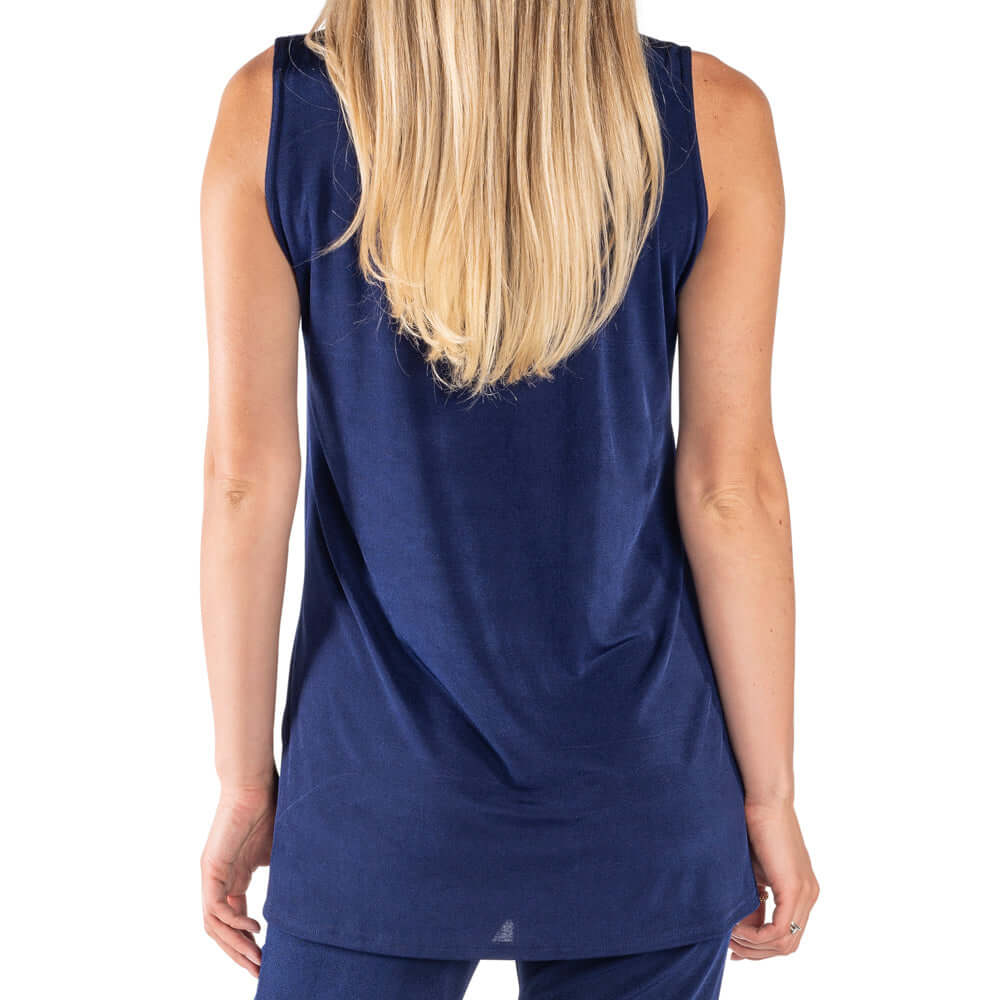 Women's Made in USA solid Sleeveless Tunic