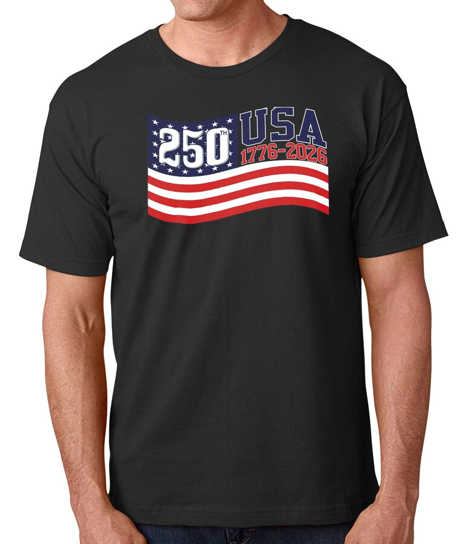 Stars & Stripes Made in USA - 250th Anniversary - T-Shirt