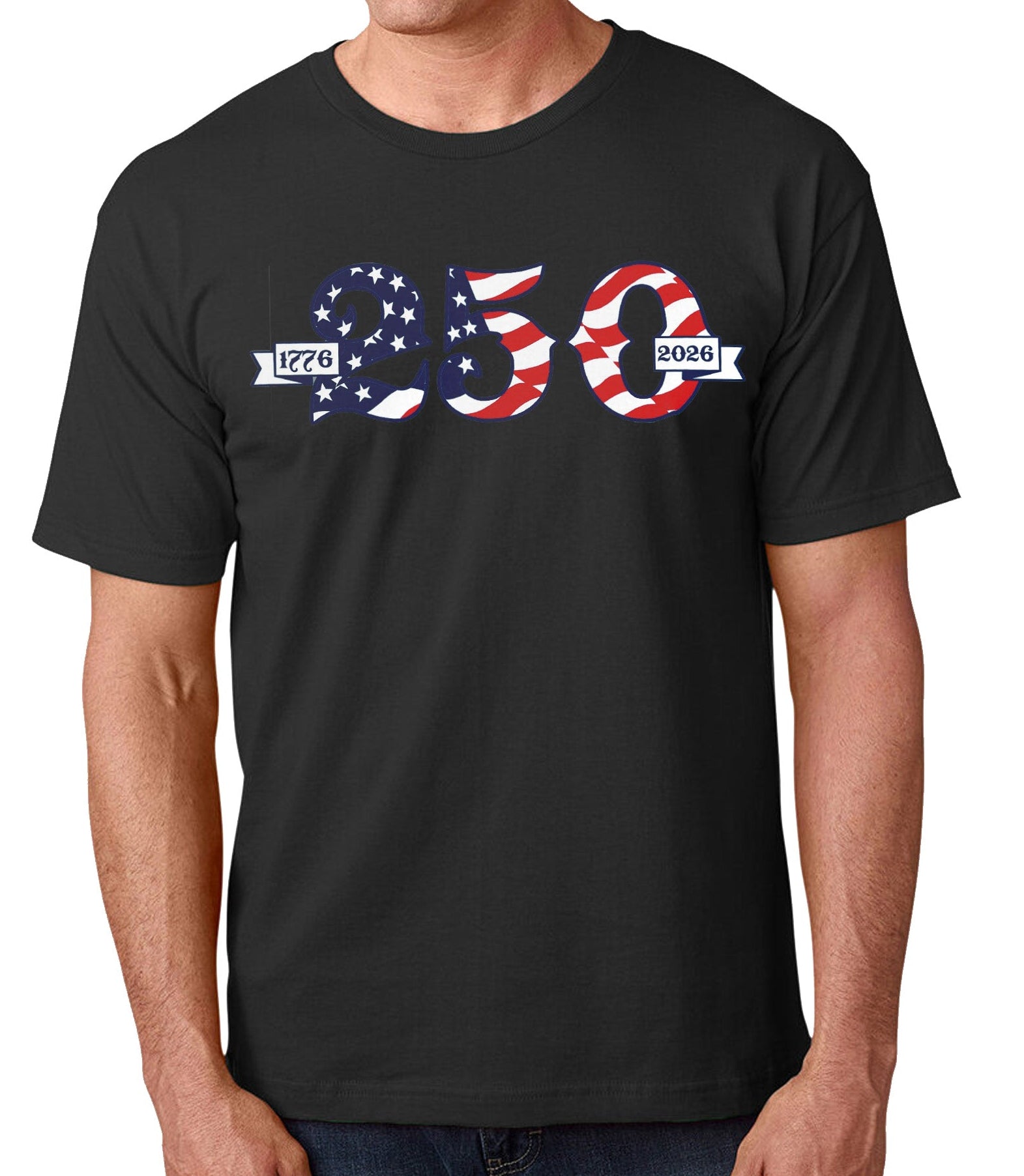 Dual Scroll Made in USA - 250th Anniversary - T-Shirt