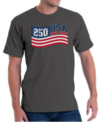 Load image into Gallery viewer, Stars &amp; Stripes Made in USA - 250th Anniversary - T-Shirt
