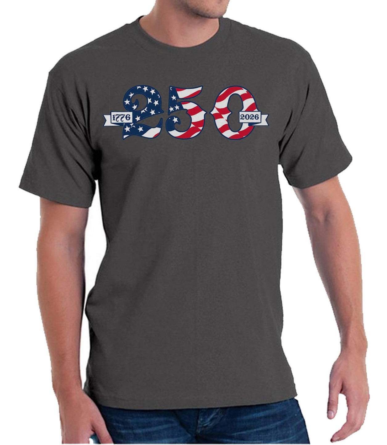 Dual Scroll Made in USA - 250th Anniversary - T-Shirt