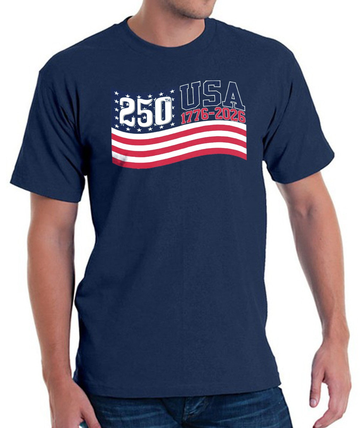 Stars & Stripes Made in USA - 250th Anniversary - T-Shirt
