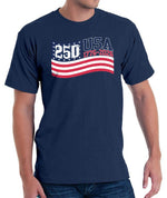 Load image into Gallery viewer, Stars &amp; Stripes Made in USA - 250th Anniversary - T-Shirt

