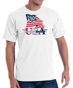 Load image into Gallery viewer, Waving Flag Made in USA - 250th Anniversary - T-Shirt
