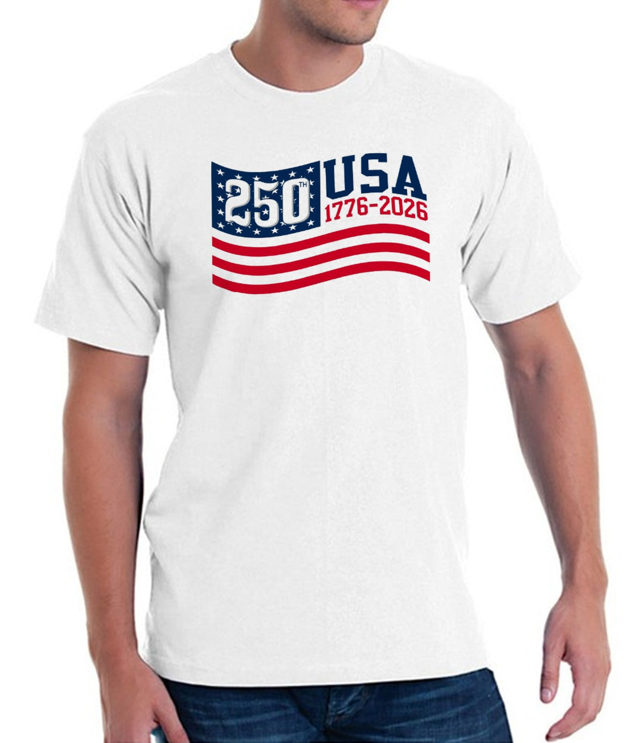 Stars & Stripes Made in USA - 250th Anniversary - T-Shirt