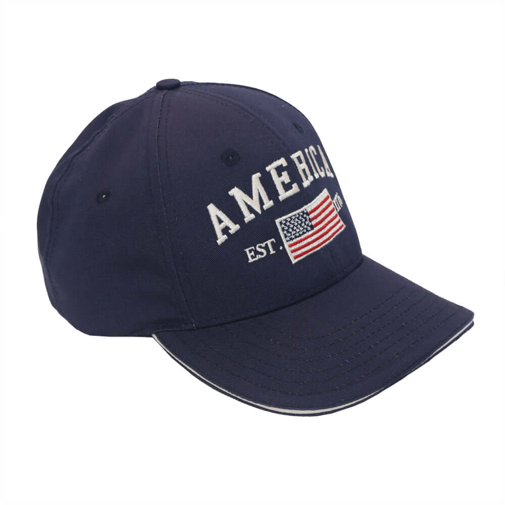 Made in the USA Structured Cotton Twill America 1776 Cap