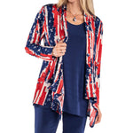 Load image into Gallery viewer, Women&#39;s Made in USA Stars and Stripes Sharkbite Cardigan
