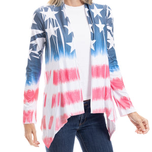 Women's Made in USA Stars and Stripes Cardigan