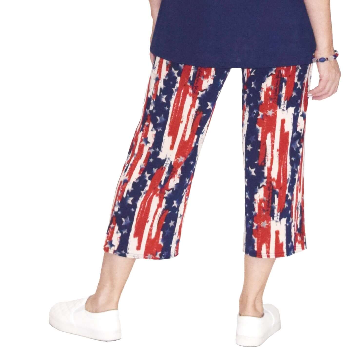 Women's Made in USA Stars and Stripes Pocket Pant