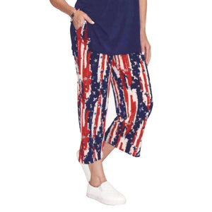 Women's Made in USA Stars and Stripes Pocket Pant