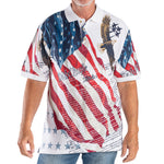 Load image into Gallery viewer, Men&#39;s Soaring Eagle with Constitution Polo Shirt
