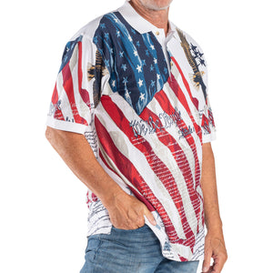 Men's Soaring Eagle with Constitution Polo Shirt