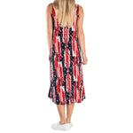 Load image into Gallery viewer, Women&#39;s Made in USA Stars and Stripes Tea Length Tank Dress

