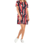 Load image into Gallery viewer, Women&#39;s Made in USA Stars and Stripes Short Sleeve Travel Dress
