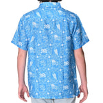 Load image into Gallery viewer, Men&#39;s Linen Effect Hawaiian Eagle Shirt
