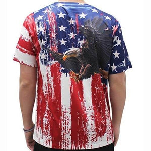 Men's USA Eagle Quick Dry T-Shirt Bundle of 4 Shirts