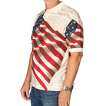 Load image into Gallery viewer, Men&#39;s Patriotic American Waving Flag 100% Cotton Polo Shirt
