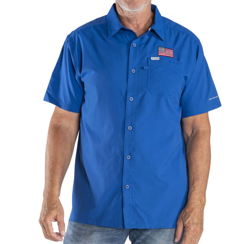 Men's PFG™ Fish Flag Tech Short Sleeve Shirt