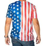 Load image into Gallery viewer, Men&#39;s American Flag Tuxedo T-Shirt
