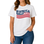 Load image into Gallery viewer, Stars &amp; Stripes America 250 Made in USA Women's Shirt | The Flag Shirt
