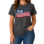 Load image into Gallery viewer, Stars &amp; Stripes America 250 Made in USA Women's Shirt | The Flag Shirt
