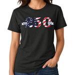 Load image into Gallery viewer, Dual Scroll Made in USA - 250th Anniversary - Women's T-Shirt | The Flag Shirt
