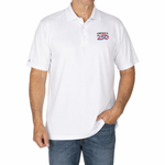 Load image into Gallery viewer, America 250 White Legacy Polo by Antigua - Premium 2026 Anniversary Performance Shirt
