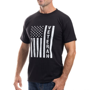 Men's Made in USA Vertical Flag Veteran T-Shirt