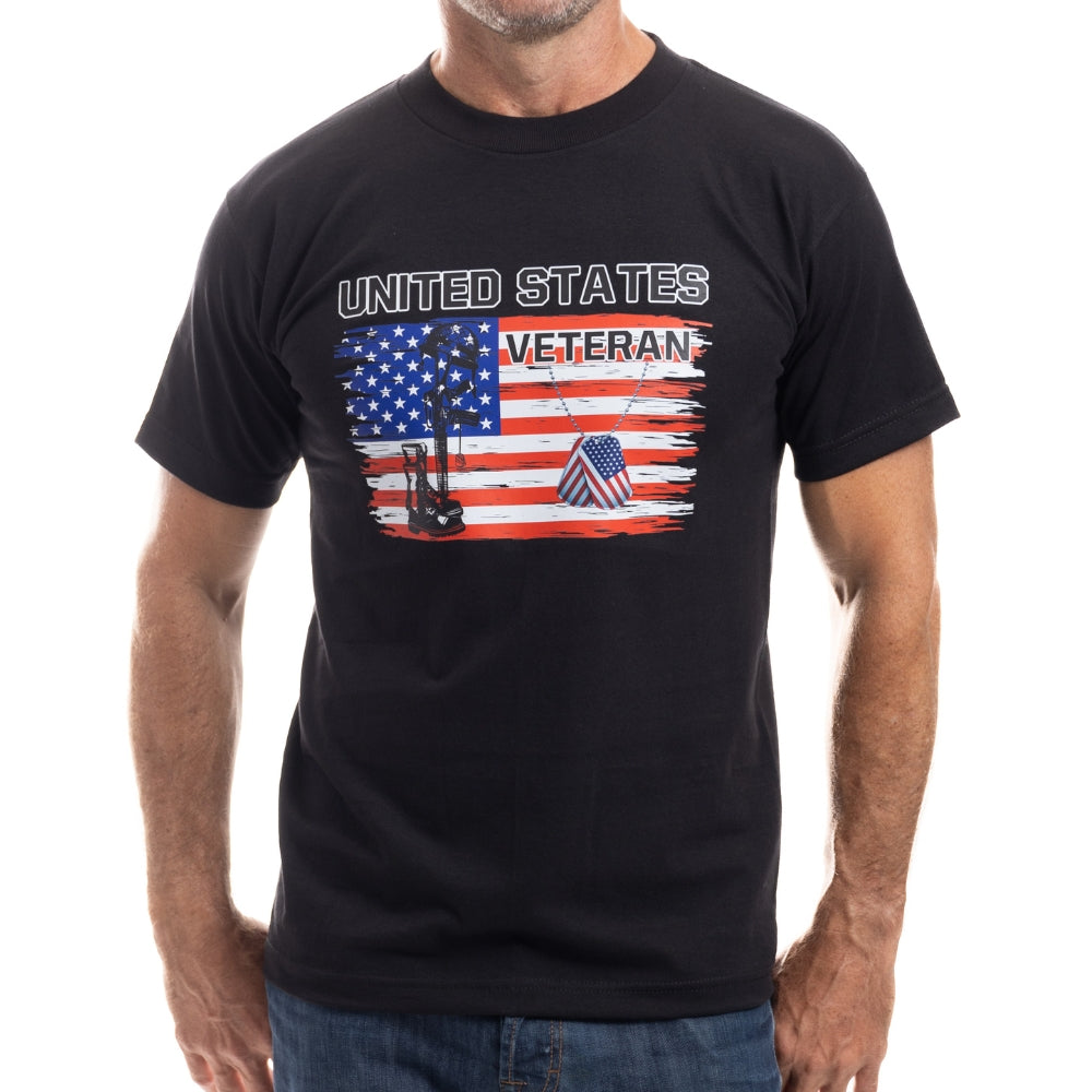 Men's Made in USA Flag Veteran T-Shirt