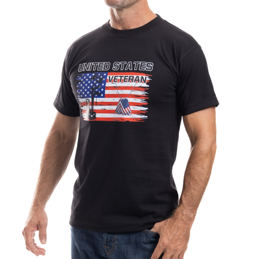 Men's Made in USA Flag Veteran T-Shirt