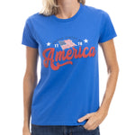 Load image into Gallery viewer, Women&#39;s America Flag 1776 Freedom T-Shirt
