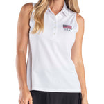 Load image into Gallery viewer, Women&#39;s  Greg Norman Sleeveless USA Polo
