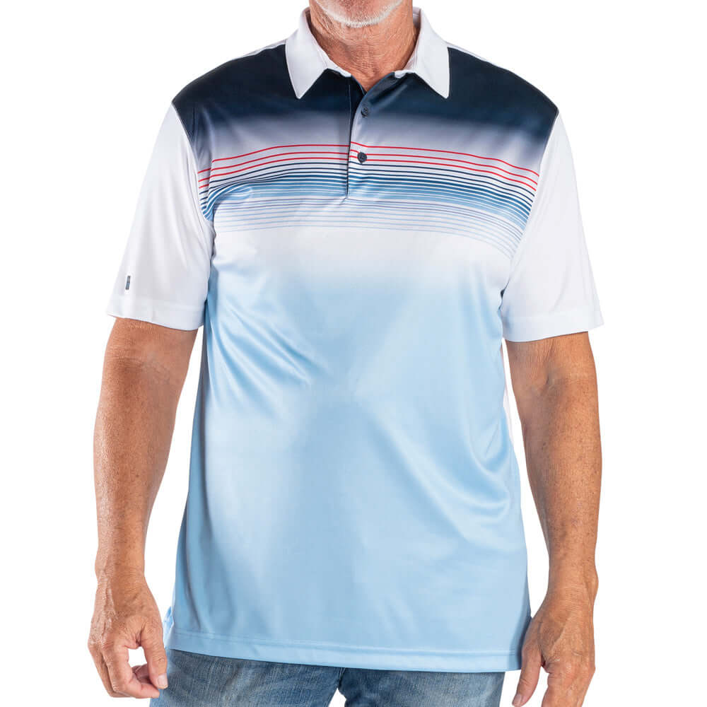 Greg Norman Collection Men's Freedom Palm Print Polo Shirt