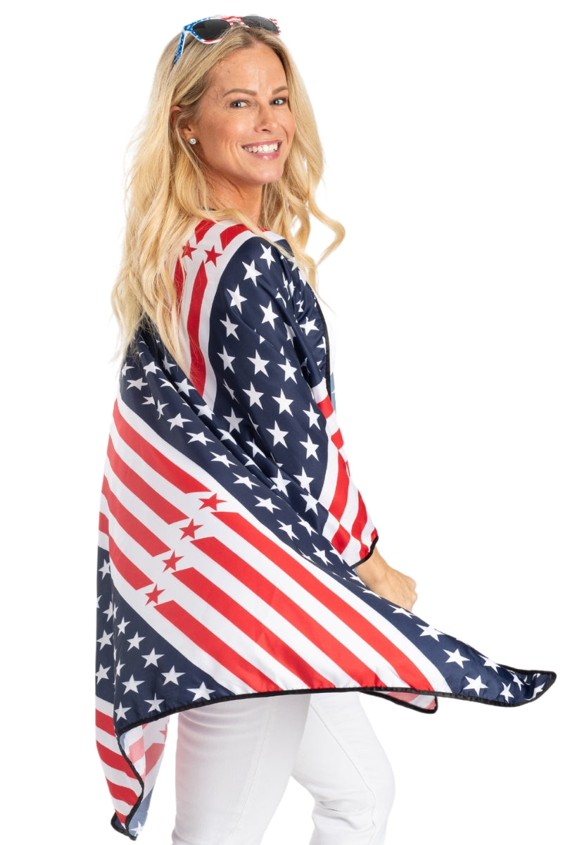 Women's Patriotic American Flag Vest