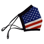 Load image into Gallery viewer, cloth face covering with american flag - the flag shirt Right
