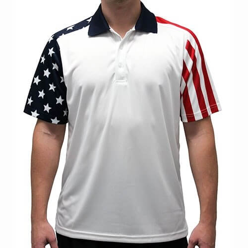 Men's Patriotic Performance Polo Bundle of 3 Shirts