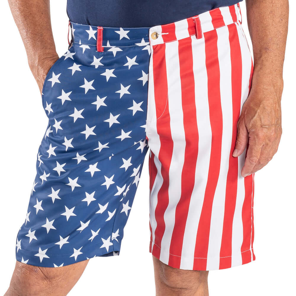 Men's American Flag Golf Shorts