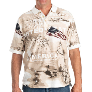 Men's Norman Flag Historic 100% Cotton Polo Shirt