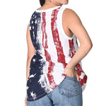 Load image into Gallery viewer, Women&#39;s Freedom Stripes Sleeveless Top
