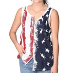 Load image into Gallery viewer, Women&#39;s Freedom Stripes Sleeveless Top
