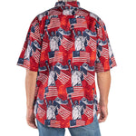 Load image into Gallery viewer, Men&#39;s Eagle Liberty 100% Cotton Button-Down Short Sleeve Shirt

