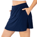 Load image into Gallery viewer, Women&#39;s 15&quot; Made in USA Navy Pocket Skort
